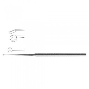 Buck Ear Curette Fig. 000 - Angled - Sharp Stainless Steel, 17 cm - 6 3/4" 